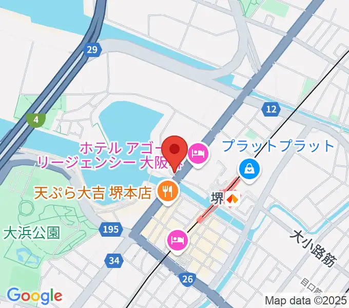 堺ファンダンゴの地図