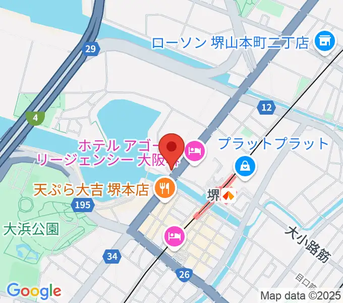 堺ファンダンゴの地図