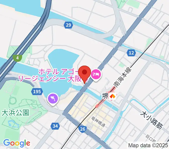 堺ファンダンゴの地図