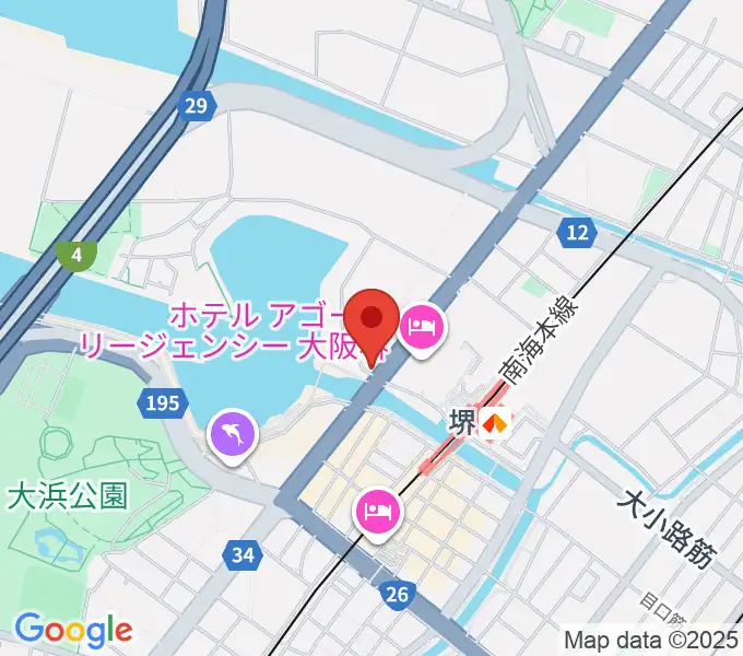 堺ファンダンゴの地図