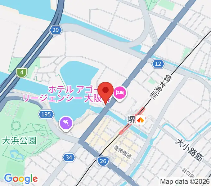 堺ファンダンゴの地図