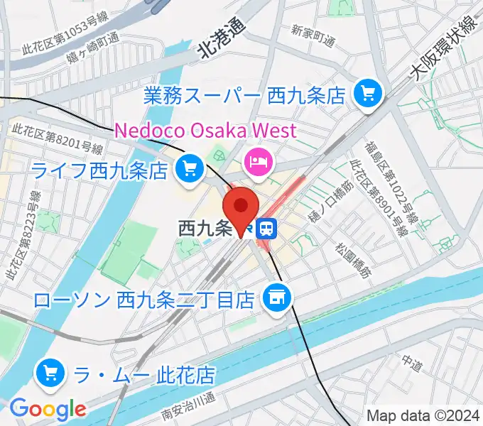 西九条BRAND NEWの地図