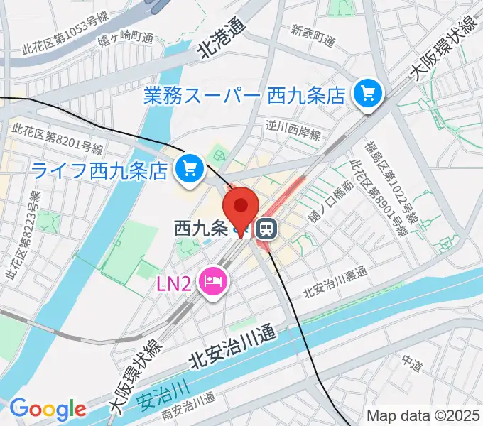 西九条BRAND NEWの地図