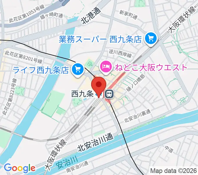 西九条BRAND NEWの地図