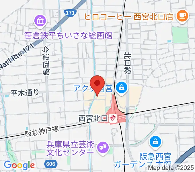 RJ&BME'Sの地図