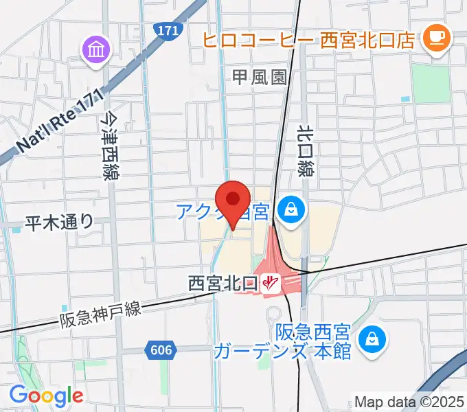 RJ&BME'Sの地図