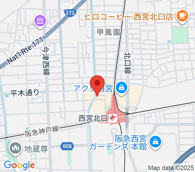 RJ&BME'Sの地図