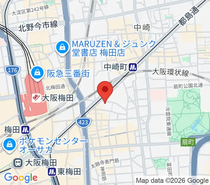 JAZZ ON TOP ACTⅢ店の地図