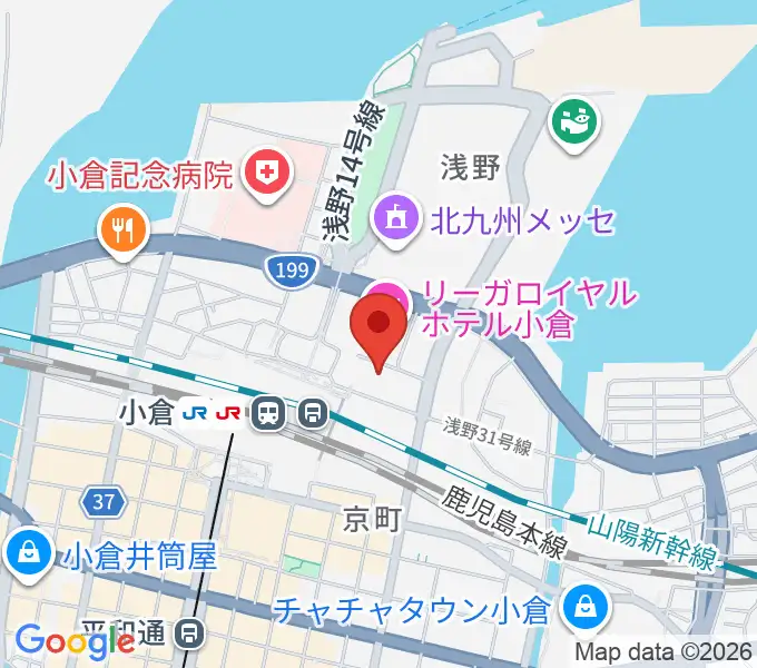 サウンドブギー小倉店の地図