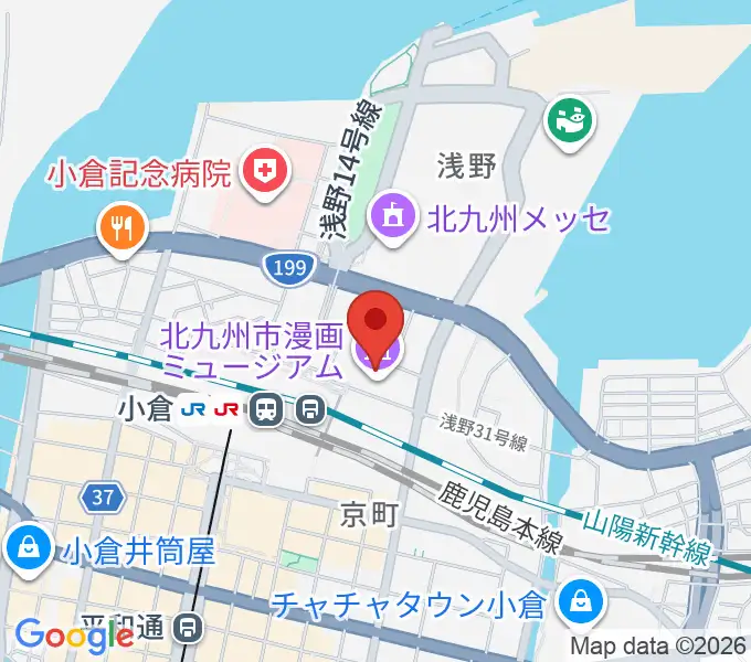 サウンドブギー小倉店の地図
