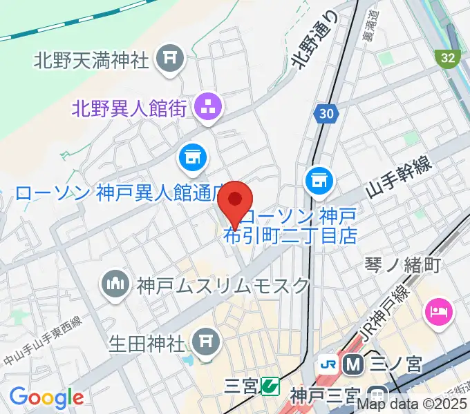 三ノ宮エリースの地図