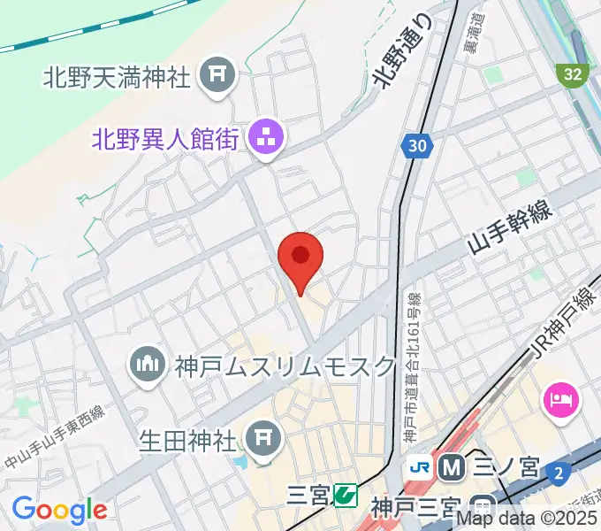 三ノ宮エリースの地図