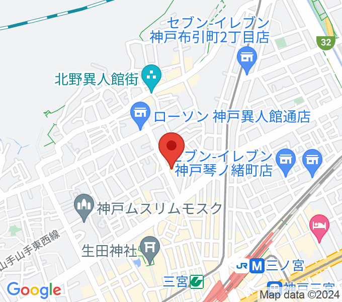 神戸ベイズンストリートの場所