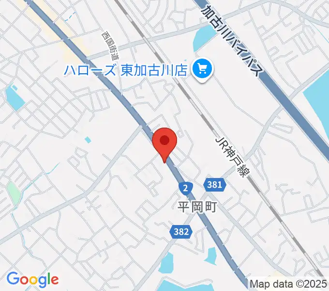東加古川スターダンスの地図