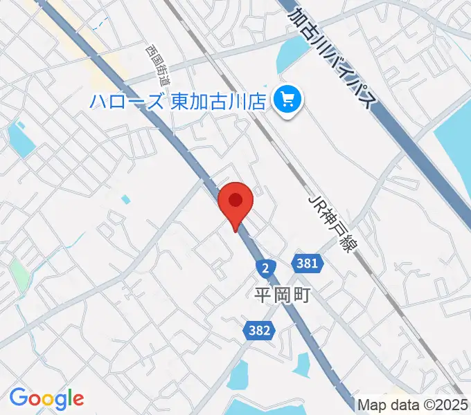 東加古川スターダンスの地図
