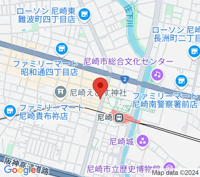 尼崎Deepaの地図