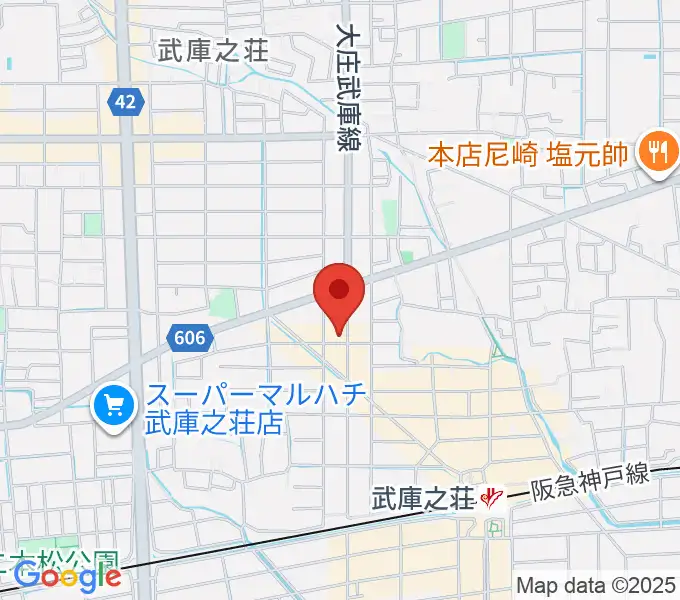 ライブスポットアローの地図