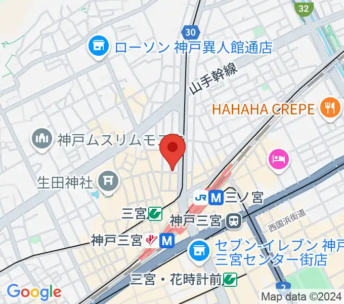 神戸BLUEPORTの地図