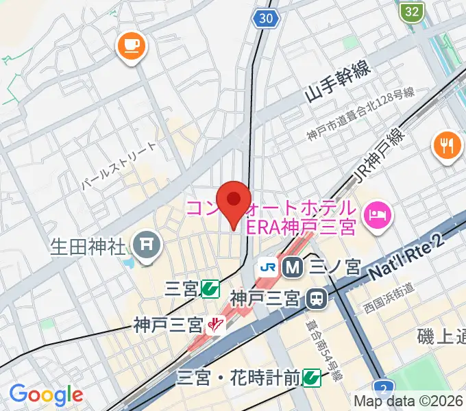神戸BLUEPORTの地図