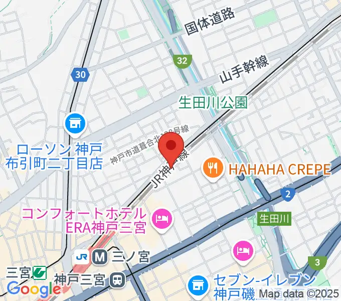 神戸108の地図