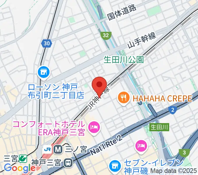 神戸108の地図