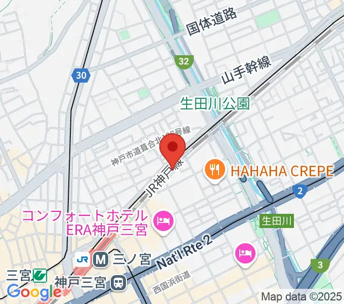 神戸108の地図