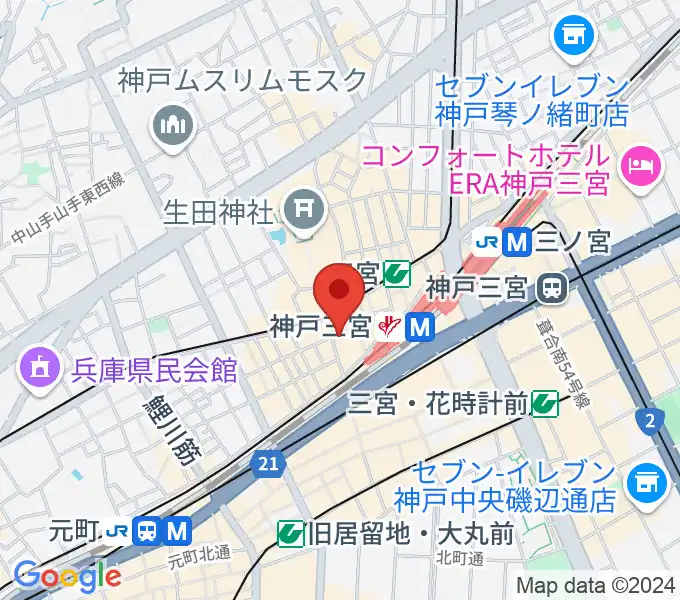 JazzBarグッドマンの地図