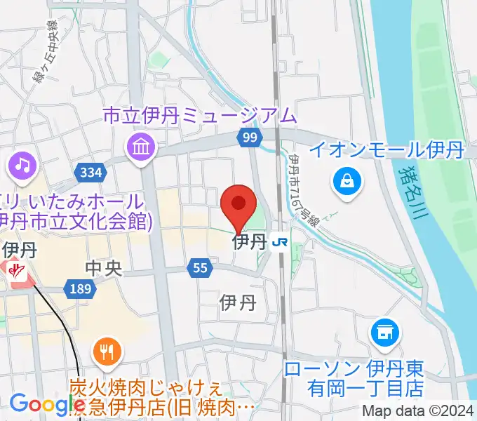 伊丹STAGEの地図