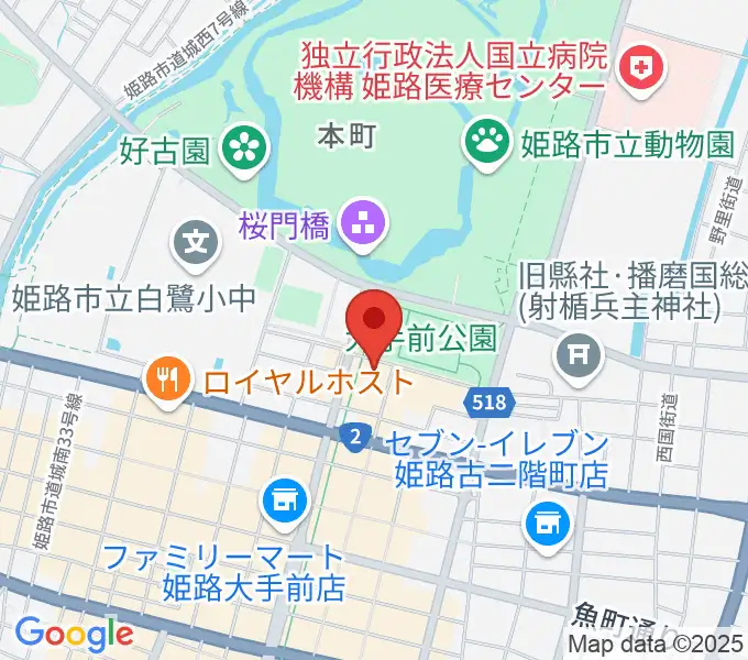 姫路ベータの地図