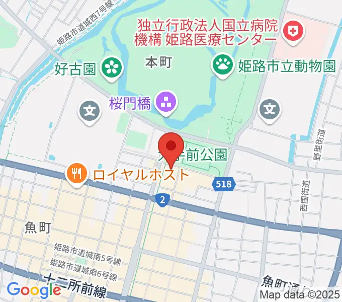 姫路ベータの地図