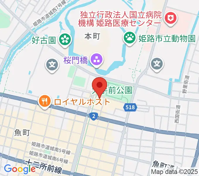 姫路ベータの地図
