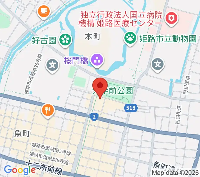 姫路ベータの地図