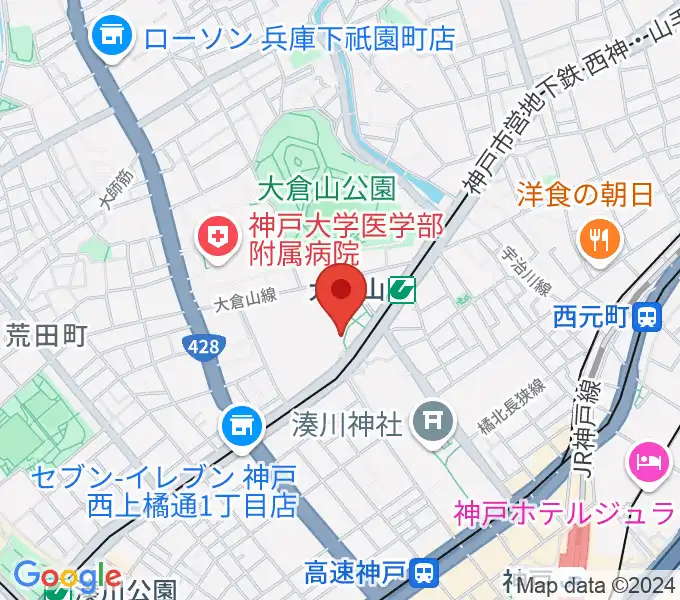 神戸文化ホールの地図