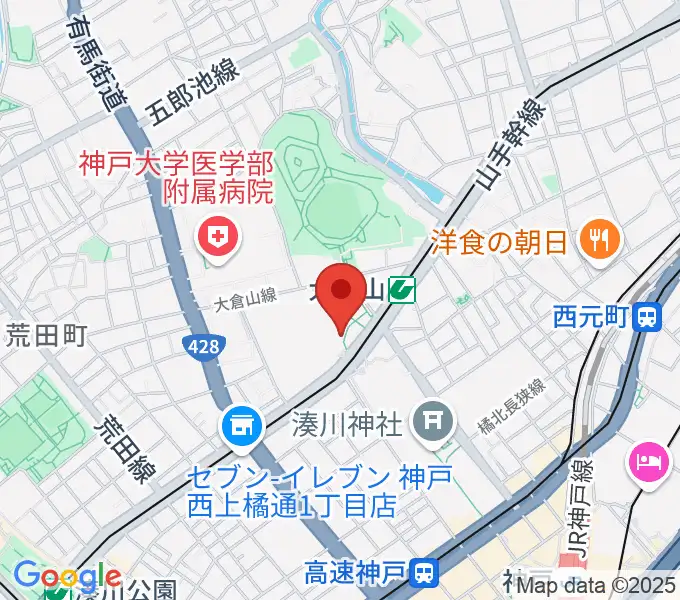 神戸文化ホールの地図