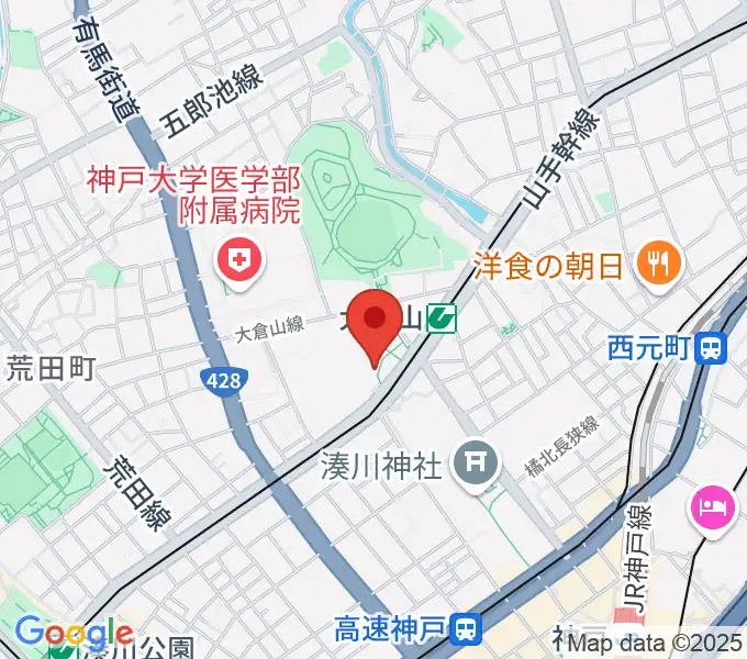 神戸文化ホールの地図