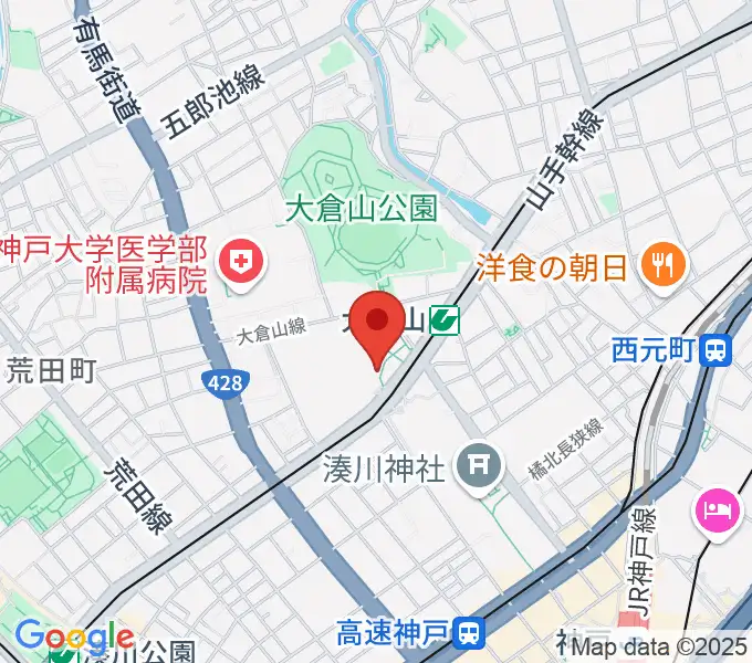 神戸文化ホールの地図