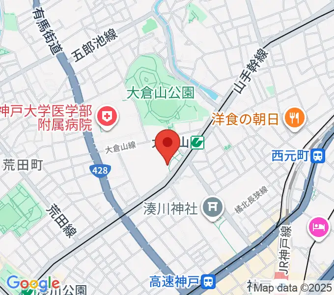 神戸文化ホールの地図