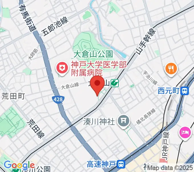 神戸文化ホールの地図