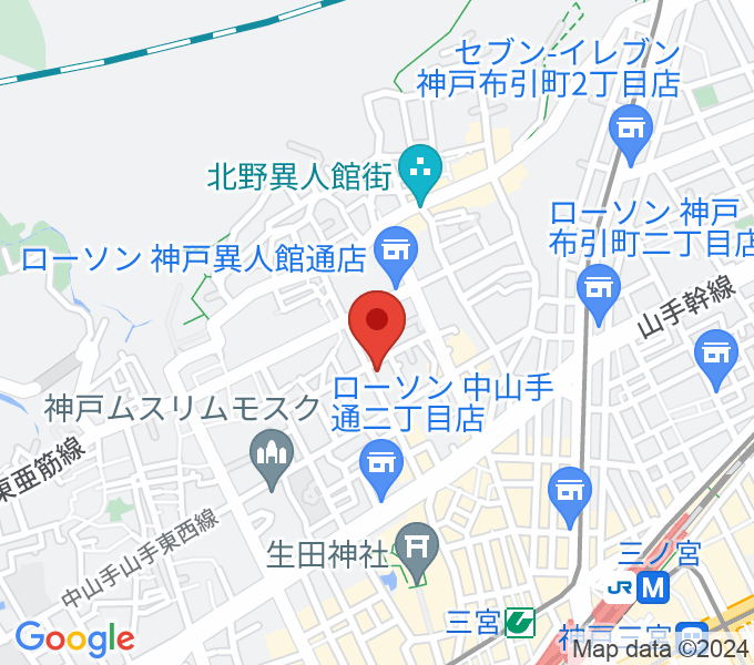 神戸クレオールの場所