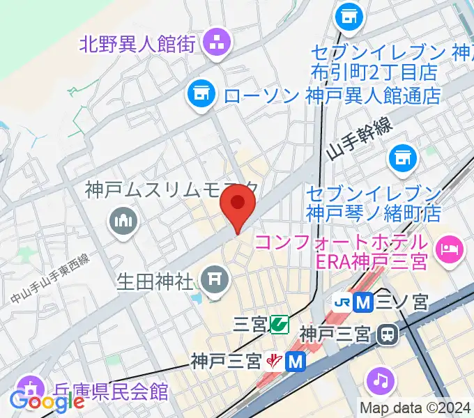 神戸ガレージパラダイスの地図