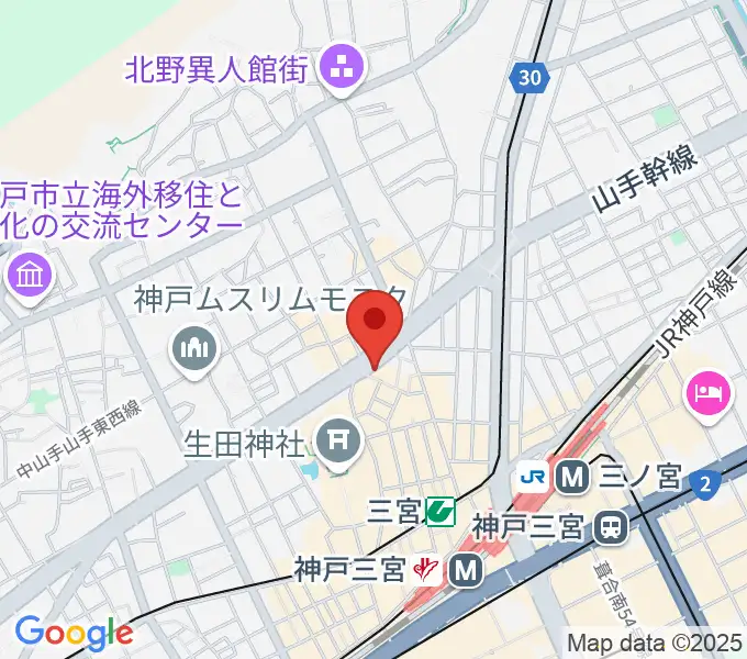 神戸ガレージパラダイスの地図