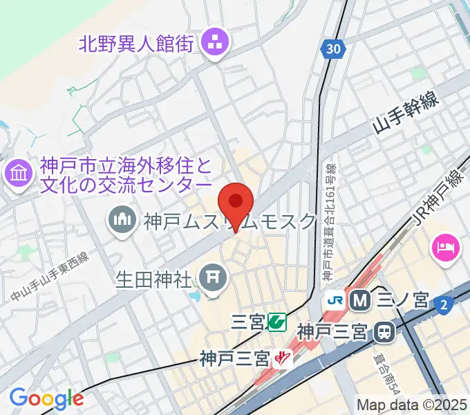 神戸ガレージパラダイスの地図
