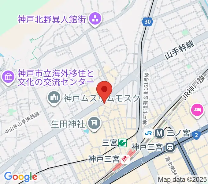 神戸ガレージパラダイスの地図