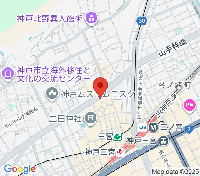 神戸ガレージパラダイスの地図