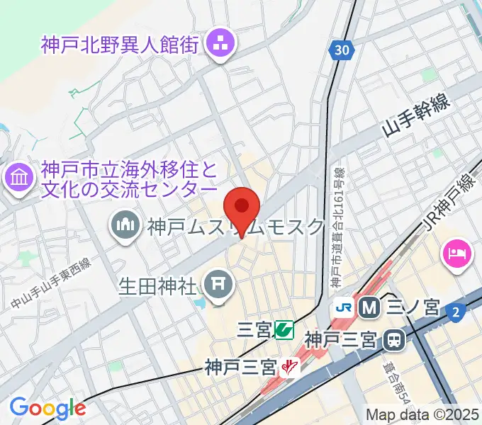 神戸ガレージパラダイスの地図