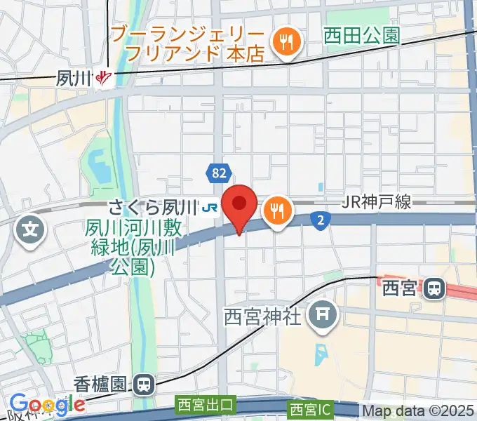 西宮フォートワースの地図