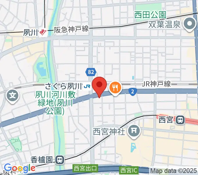 西宮フォートワースの地図