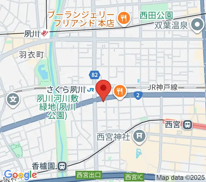 西宮フォートワースの地図