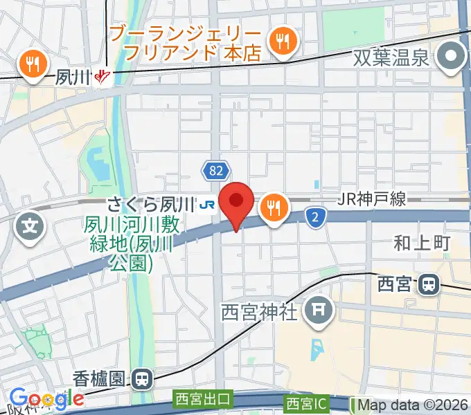 西宮フォートワースの地図