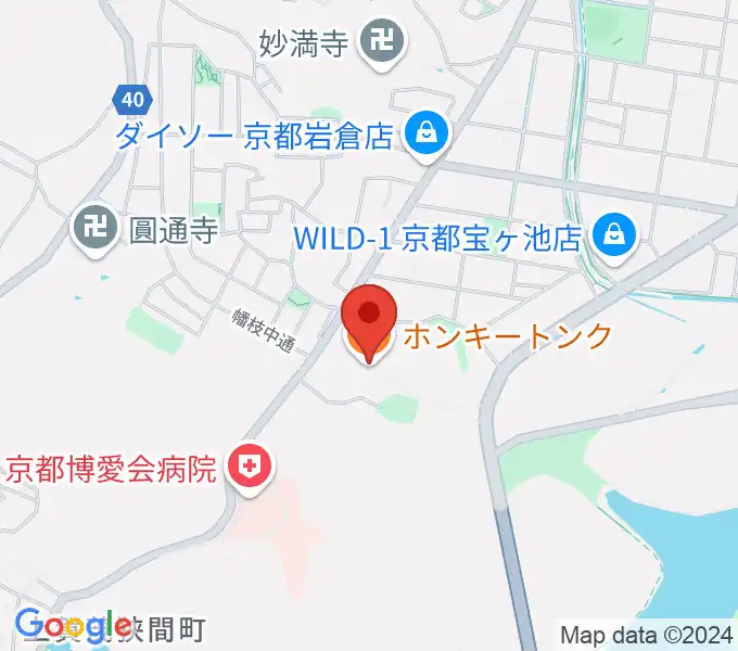 HONKY TONK KYOTOの地図